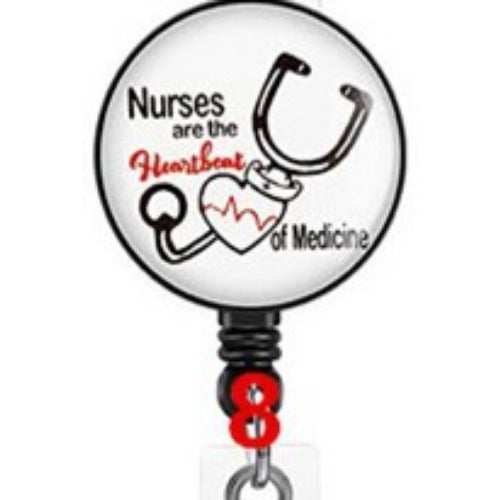 Wholesale Easy Pull Button Nurse Retractable Badge Scroll ABS Keychain